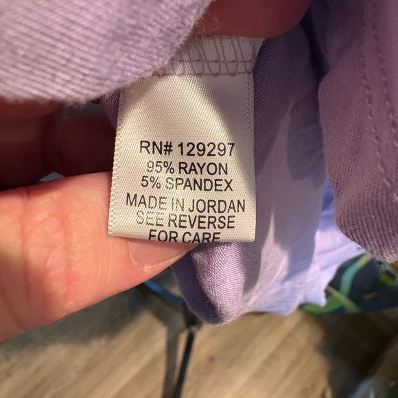 IMAN Purple Relaxed Blouse with Elbow-Length Sleeves - Picture 5 of 6